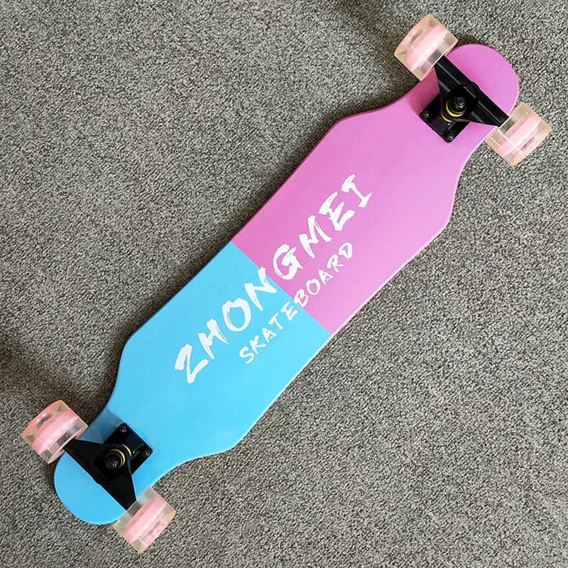 Patineta de Calle Profesional para Danza, Longboard, Tabla de Cruising, Apta para Hombres, Mujeres, Niños y Nuevos Conductores