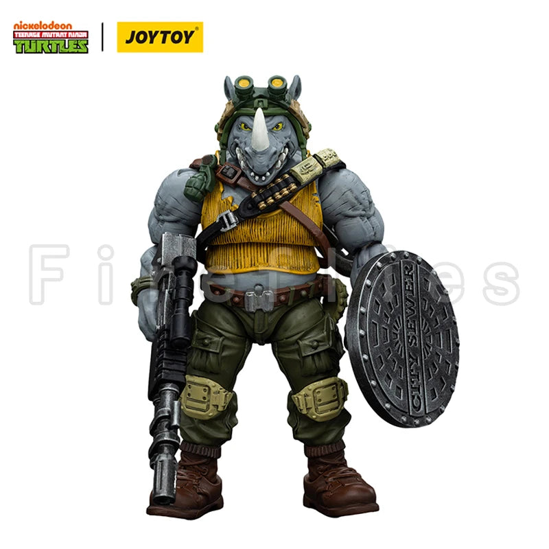 Figura de acción 1/18 JOYTOY Turtles Bebop Rocksteady Versión de relanzamiento Modelo de juguete de anime