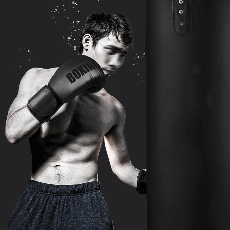 Guantes de boxeo profesionales de 12oz, adecuados para adultos, Mma, boxeo, Kickboxing, partición, Muay Thai, guantes de entrenamiento Sanda