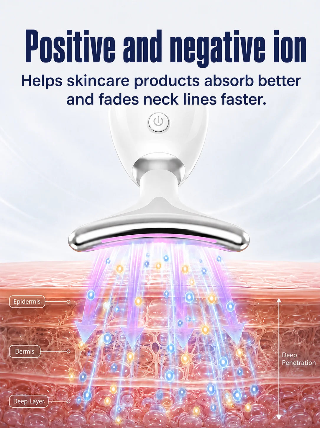 Máquina de tensado de piel, máquina de levantamiento facial y de cuello, removedor de arrugas faciales y de cuello, dispositivo de belleza para el cuello.