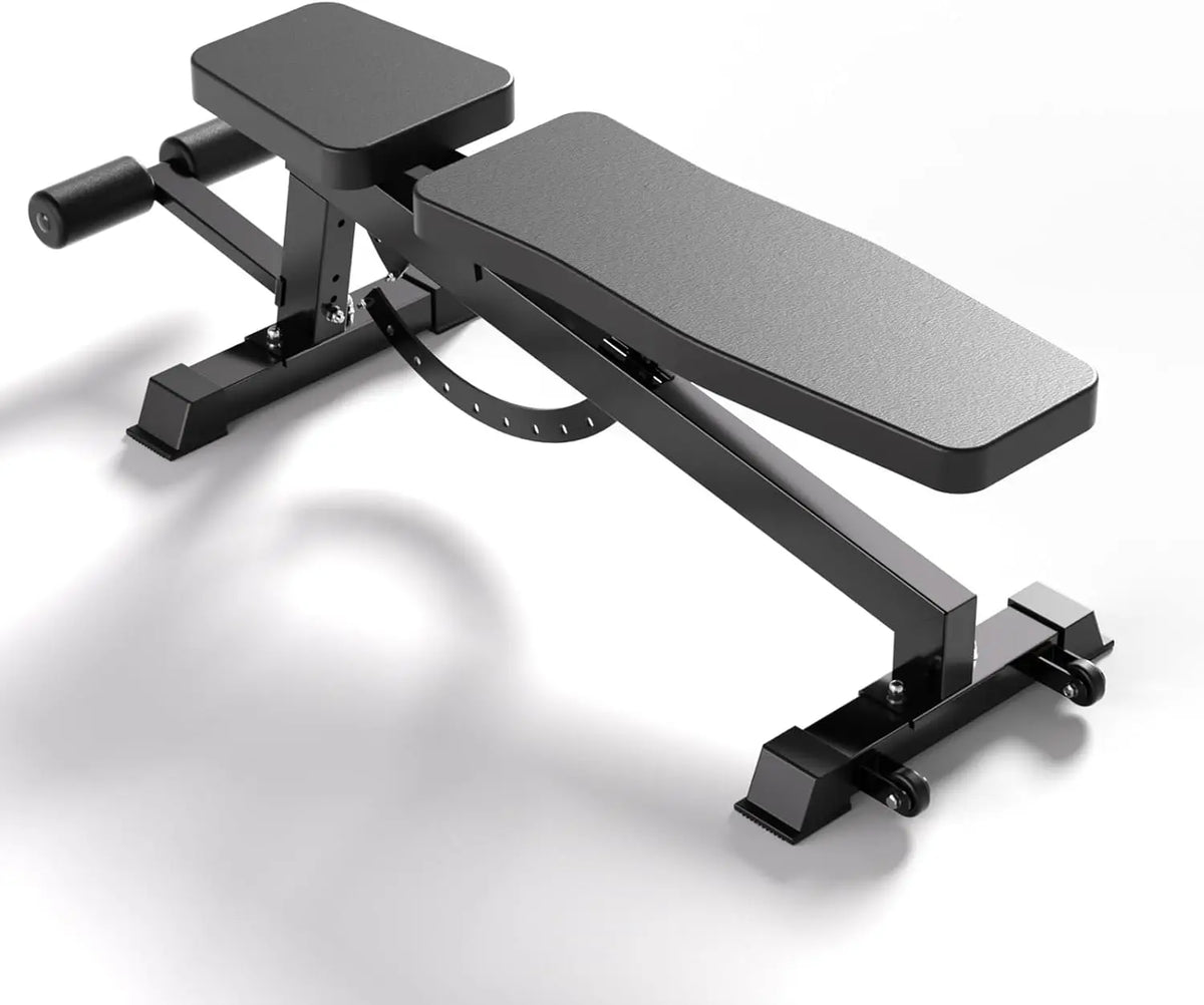 Banco de Pesas Ajustable, Banco Multifuncional para Ejercicios con Mancuernas, Equipo de Entrenamiento para Gimnasio en Casa