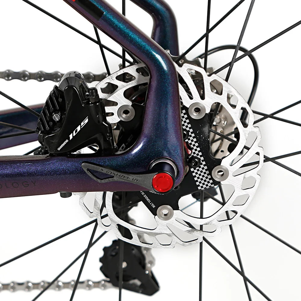 TWITTER CYCLONEpro SHIMRN UT R8020-22S Internal Cable Routing Competition T800 Carbon Fiber Bike Pure oil disc brakes bicicleta