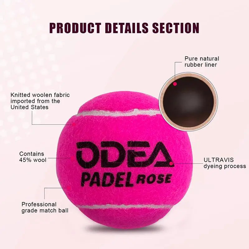 3 pelotas de pádel reutilizables, de alto rebote y resistentes a los golpes, ideales para entrenamientos y partidos de tenis, tanto para uso recreativo como competitivo.