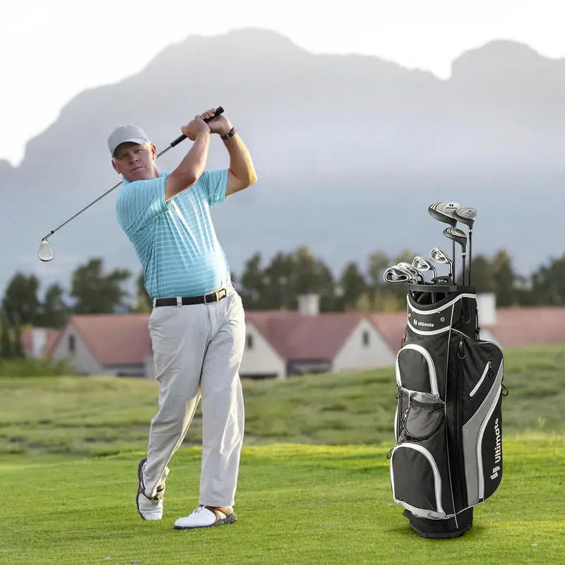 Juego Completo de 9 Palos de Golf para Hombre - Gris