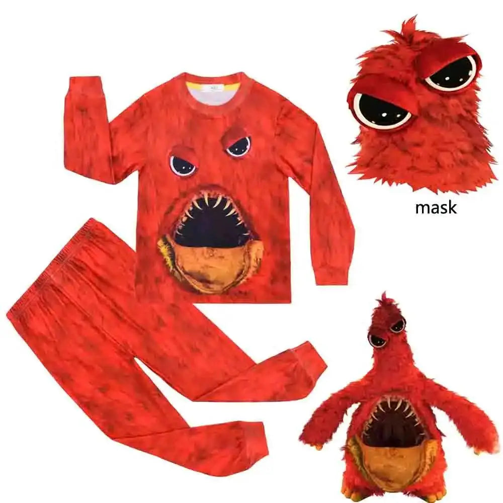 Disfraz de cosplay de prototipo con máscara y guantes, ideal para fiestas de Halloween, carnavales y juegos de rol para niños. Disfraz de Chum Chompkins.