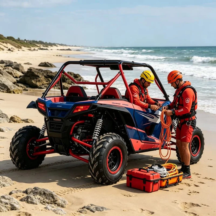 Buggy Todoterreno de Alto Rendimiento 4x4 ATV Quad con Suspensión Reforzada para Carreras Extremas en Dunas de Arena, Personalizado