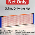 Red Deportiva Portátil de 122.05x27.56 Pulgadas para Bádminton, Tenis, Pickleball, Fútbol, Red de Entrenamiento (Solo Red, Sin Soporte)