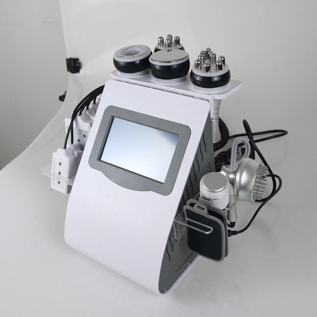 Máquina 9 en 1 de cavitación ultrasónica 40K para adelgazamiento y moldeado corporal, con funciones de vacío, rejuvenecimiento, reducción de celulitis, tensado de la piel y láser lipolítico; apta para salones, spas y u