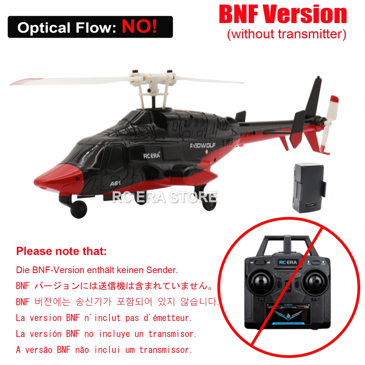 RC ERA A61 Mini Airwolf 4CH RC helicóptero 2,4G 6-Aixs giroscopio estabilizado mantenimiento de altitud Helicóptero de Control remoto juguetes para chico adulto