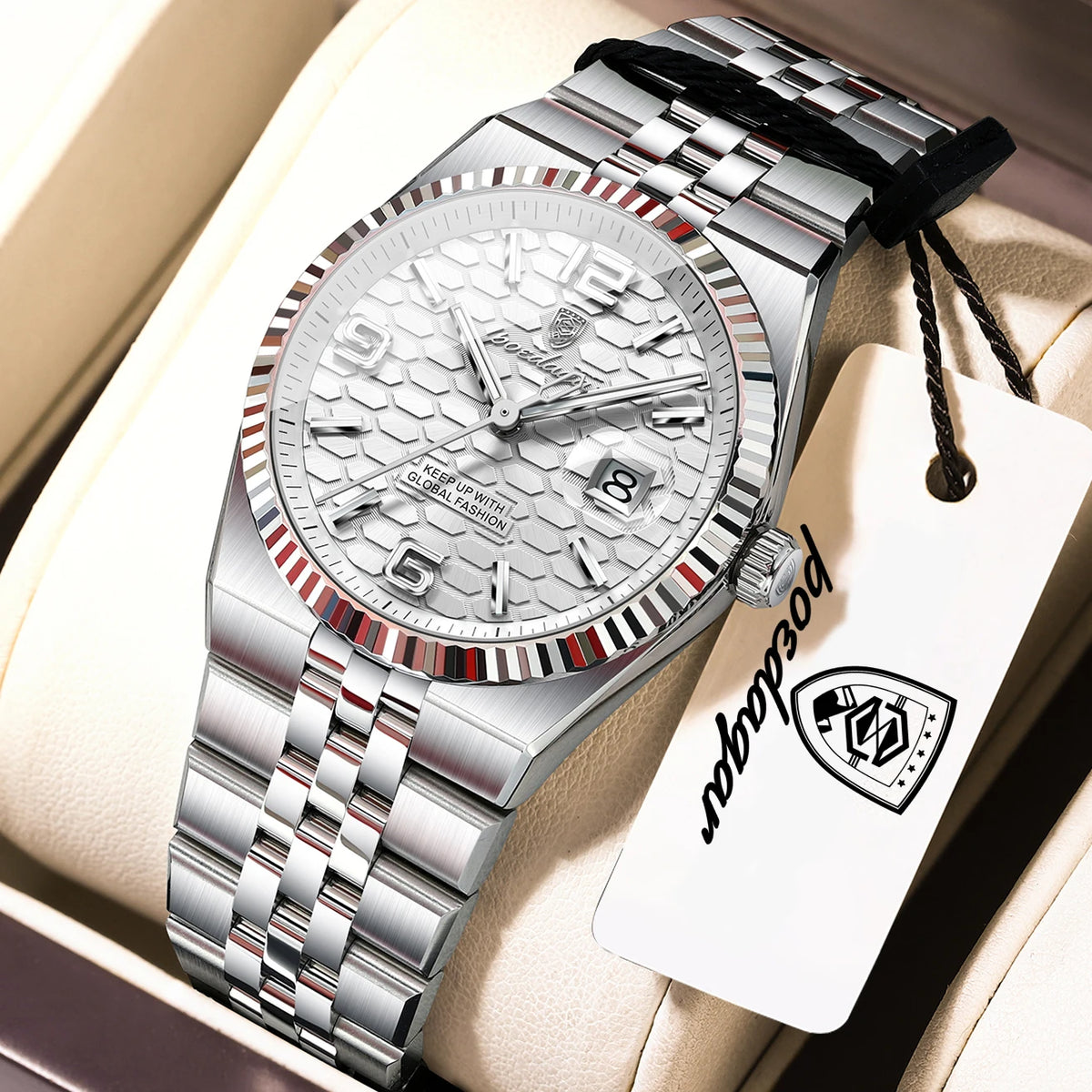 POEDAGAR Top Elegant Women's Watches Stainless Steel Date Quartz Woman Clock Luminous Waterproof Fashion Ladies Watch Reloj Gift