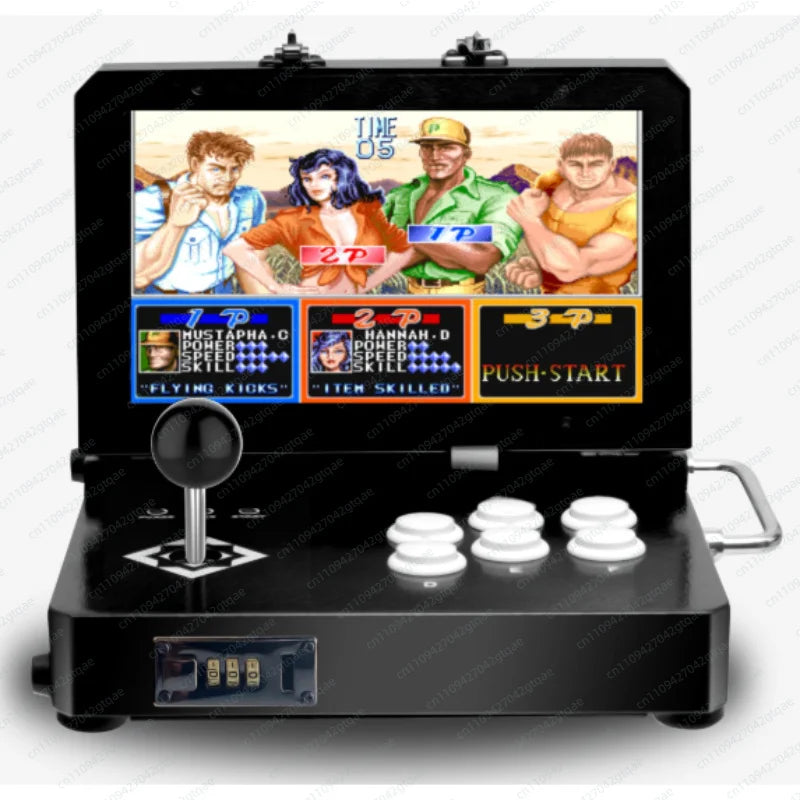 Consola de Juegos Arcade Portátil Plegable con Pantalla Dual y Joystick, Máquina Todo en Uno para Entretenimiento en el Hogar