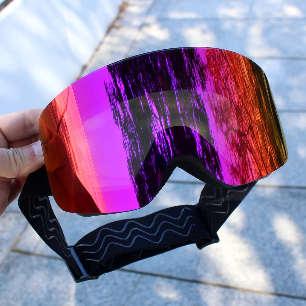 Gafas de esquí y snowboard para mujer y hombre, gafas de protección para esquiar, protección UV 400 contra la nieve, para usar sobre gafas, diseño cilíndrico, doble protección antivaho, modelo 2028.