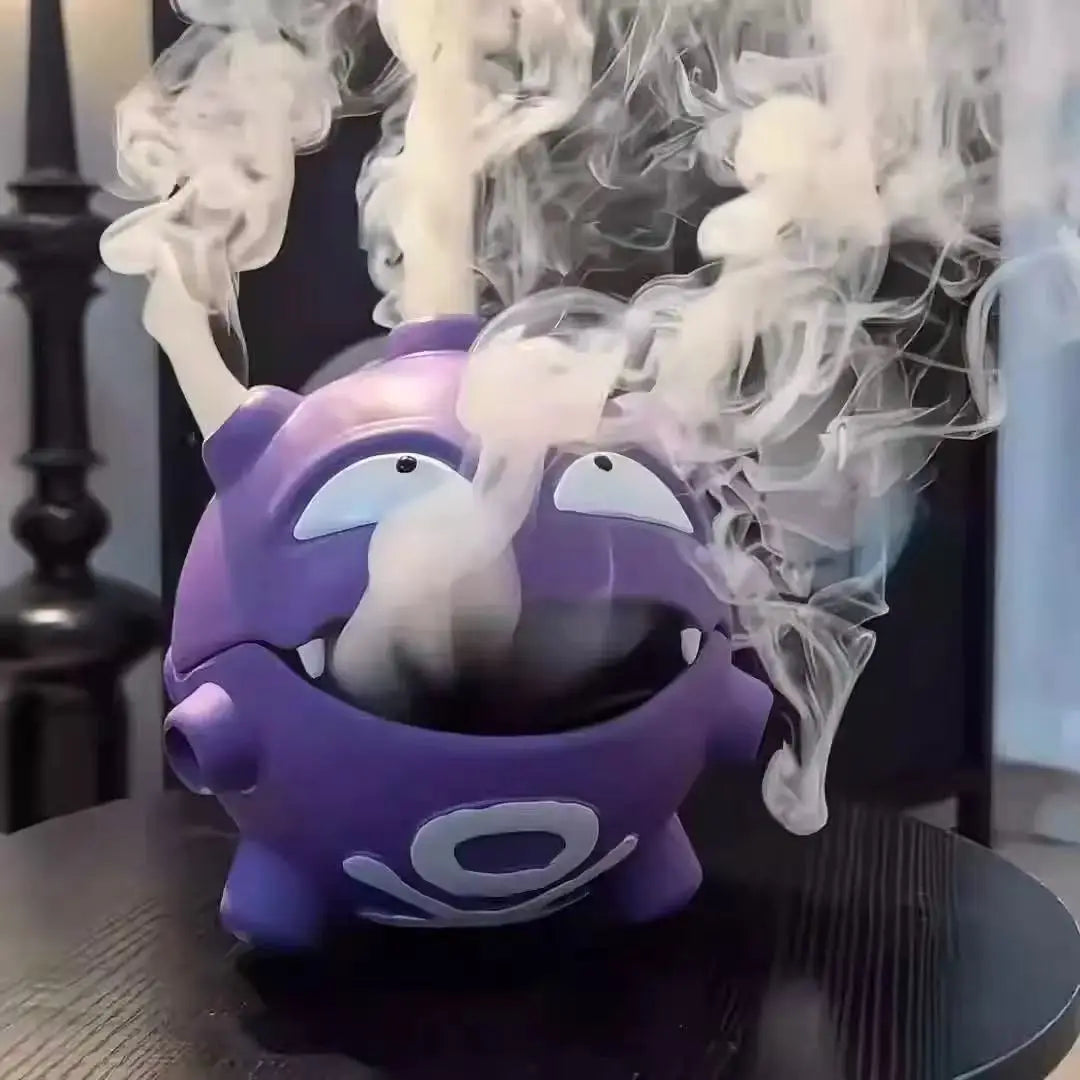 Quemador de incienso Pokémon Gasmosquito, caja de almacenamiento para espirales antimosquitos, decoración para el hogar, caja de incienso para interiores, caja de incienso creativa a prueba de fuego para exteriores