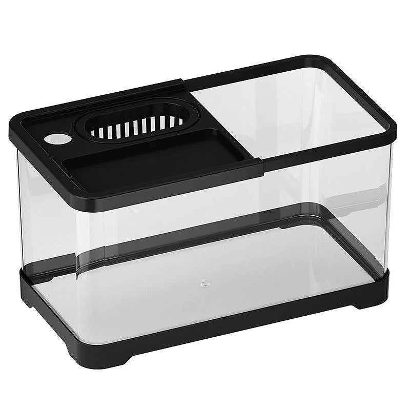 Acuario pequeño de 10 L ecológico para peces betta, pecera de sobremesa para salón, paisaje doméstico