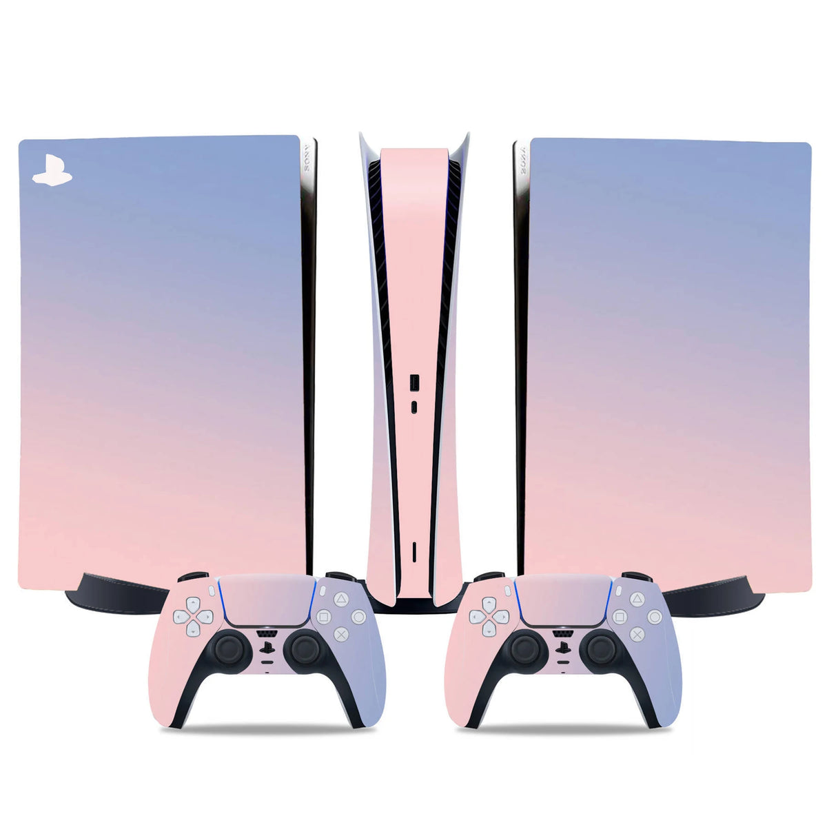 Adhesivo para consola PS5 Digital, cubierta protectora de vinilo para control de juego