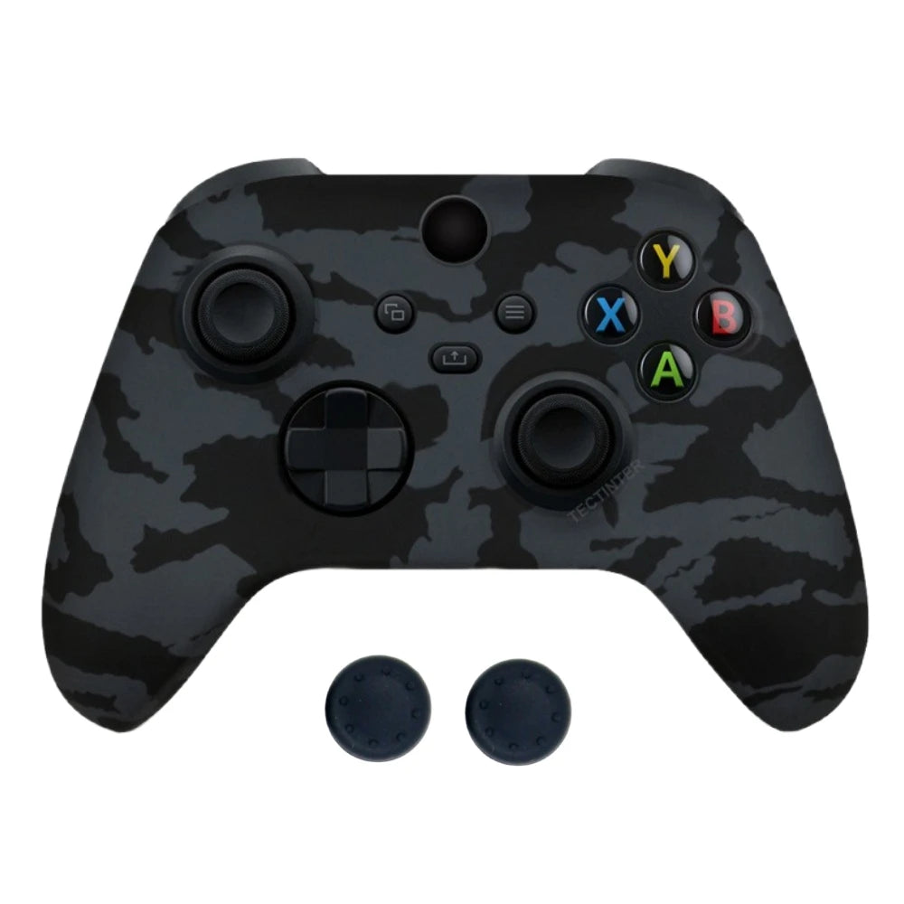 Funda Protectora de Silicona Suave Antideslizante y Antigolpes con Impresión por Transferencia de Agua para Controles de Xbox Series X/S