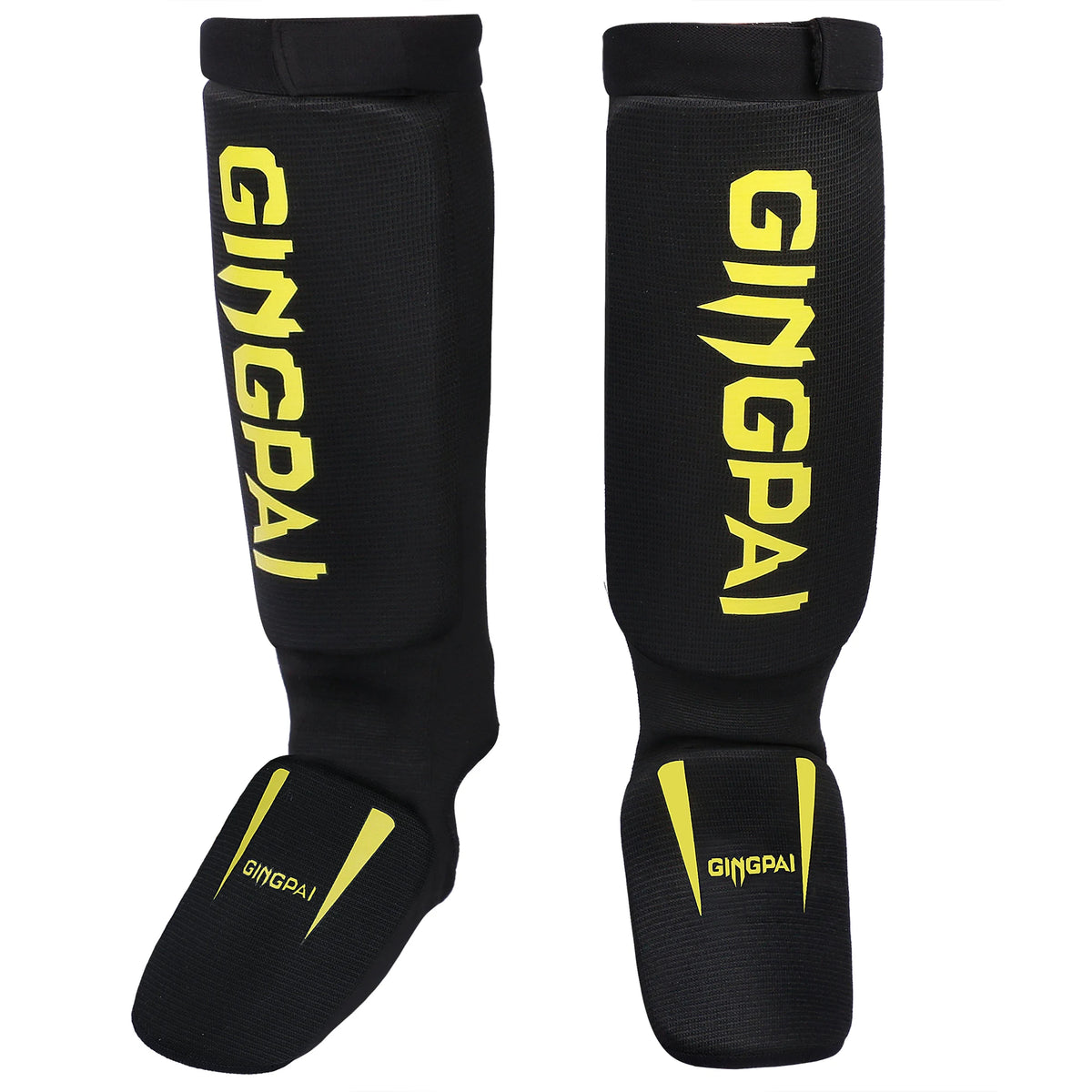 Protectores de espinilla de algodón para boxeo, MMA, TKD, Kickboxing, Muay Thai, con protección de empeine, tobillo y pie, y soporte para pierna para entrenamiento
