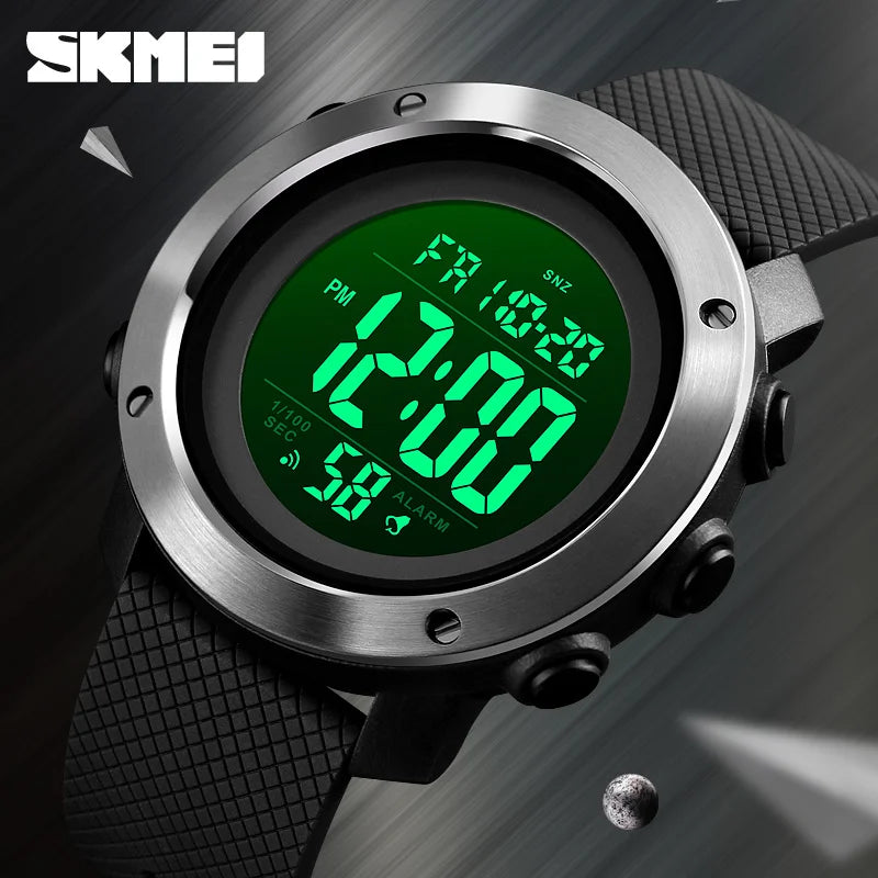 Reloj digital deportivo impermeable SKMEI 1426 para hombre, cronómetro, pantalla LED electrónica, relojes de pulsera para hombre, Reloj Masculino 1416