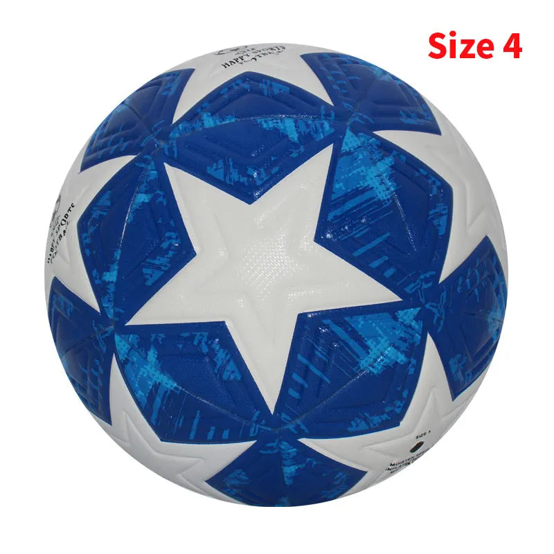 Balón de fútbol estándar, pelotas profesionales para deportes al aire libre, entrenamiento de fútbol sin costuras, Material de PU de alta calidad, tamaño 5, talla 4