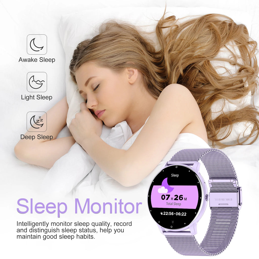 Reloj inteligente LIGE 2026, nuevo rastreador de actividad física deportivo con pantalla táctil completa, resistente al agua IP68, reloj inteligente con llamadas Bluetooth para hombres y mujeres