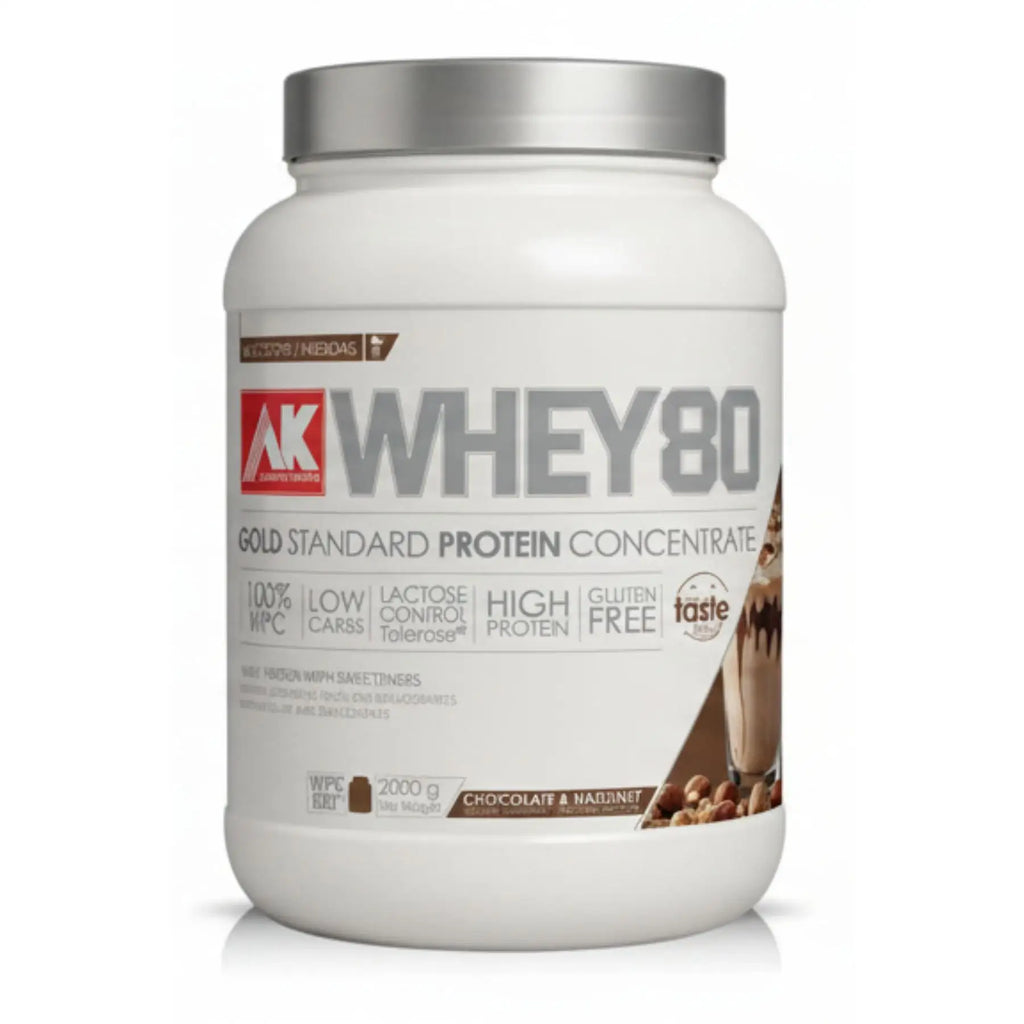 AK Laboratories WHEY 80 AK ™ [2 KG] - Proteínas de Suero Lácteo PREMIUM fabricado por Microfiltración mecánica en frio bajo en lactosa, grasa… con aromas naturales.