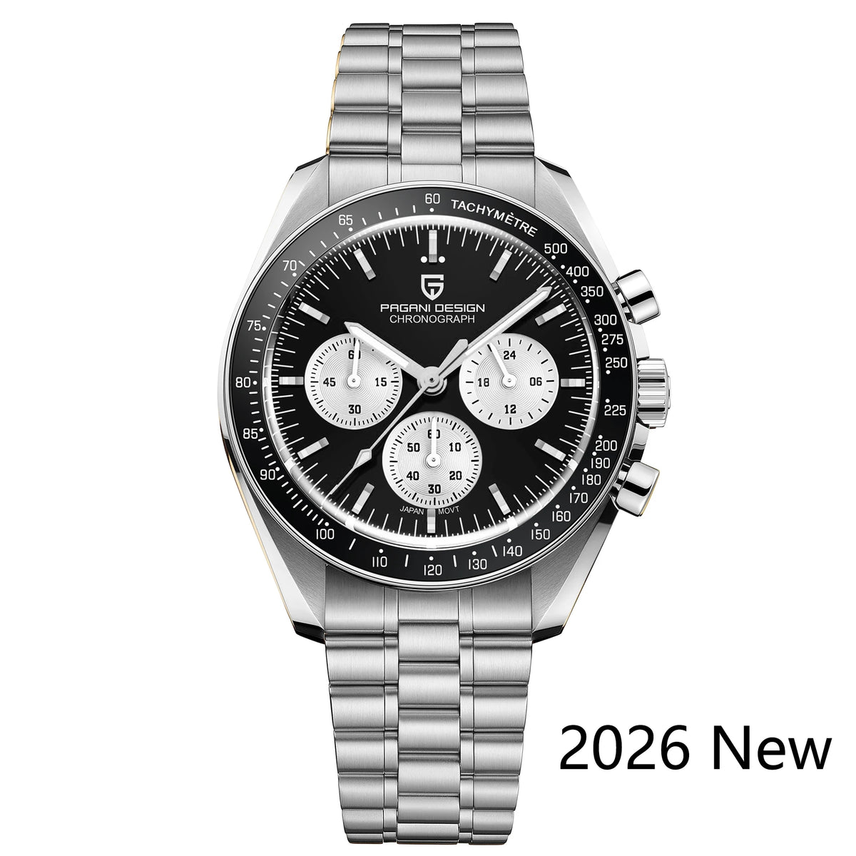 PAGANI DESIGN 2026 Nuevos Relojes de Hombre Reloj de Cuarzo de Lujo Superior para Hombres Cronógrafo de Velocidad con Fecha Automática Reloj de Pulsera con Espejo de Zafiro AR
