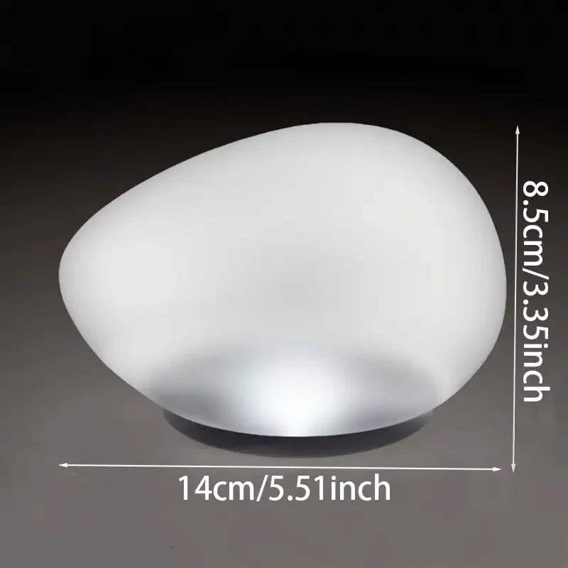 Solar Powered 4 LED Pebbles Lights, Decorative Landscape Lighting Lamp for Gardens, Lawns, Paths, Pools And Holiday Decorations