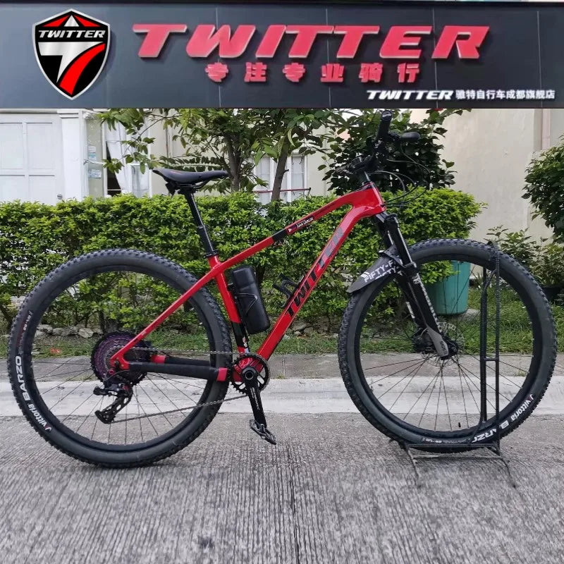 TWITTER WARRIORpro SRAM SX EAGLE-12s EDS OX-12S XC Clase 27.5/29 pulg. Bicicleta de montaña de fibra de carbono para todoterreno con frenos de disco hidráulicos
