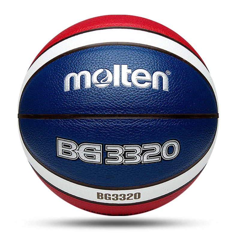 Molten-pelotas de baloncesto de Material PU, juego de entrenamiento de partido callejero para interiores y exteriores, tamaño oficial 7/6/5, hombre, mujer y niño