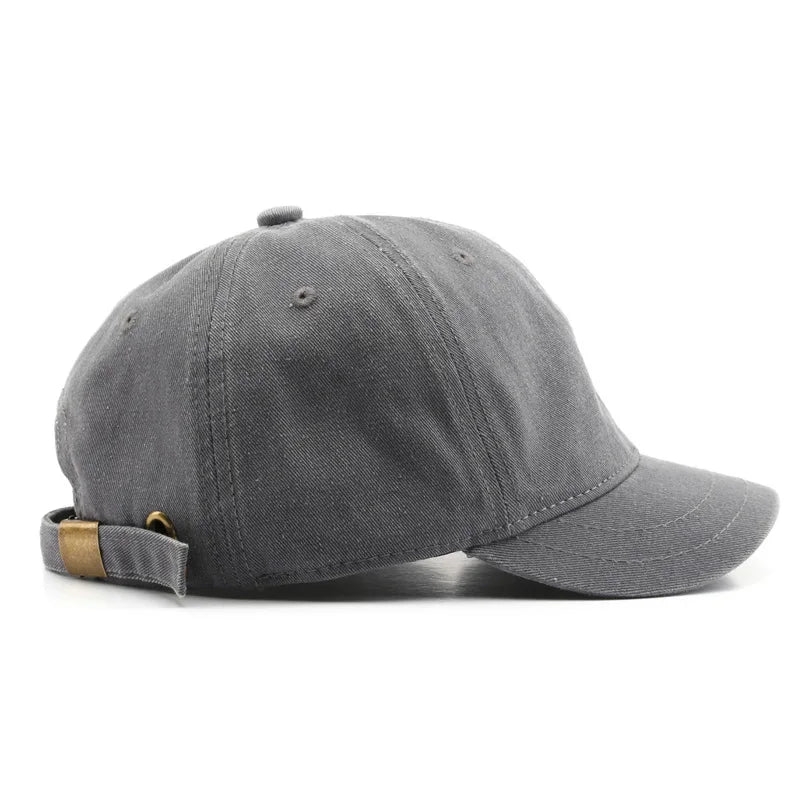 Gorra de béisbol vintage de mezclilla de ala corta para mujer y hombre, estilo coreano JK, gorra de algodón lavado, estilo hip hop, ajustable, tipo camionero