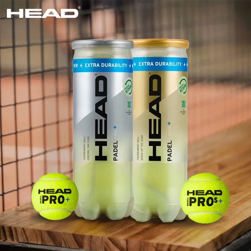 Pelotas de Pádel HEAD 3B, Pelota de Entrenamiento y Competición HEAD PADEL, 1 Lata = 3 Pelotas, Tipo de Control de Velocidad, Especial para Pádel