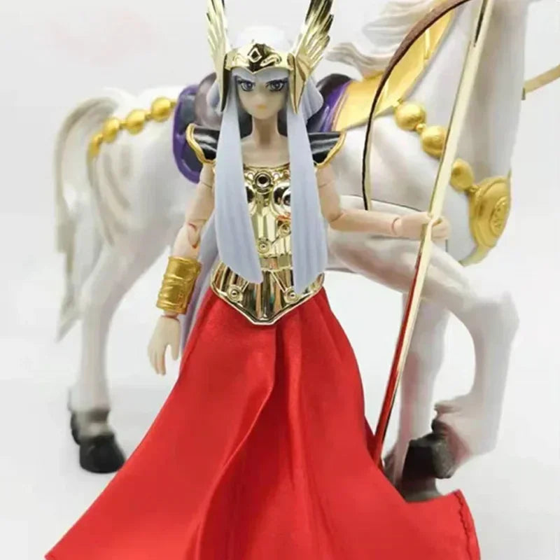 JM.MST Model Saint Seiya Myth Cloth EX Polaris Hilda Hiruda 2 Body/Dress White Horse Asgard Knights of the Zodiac Action Figure