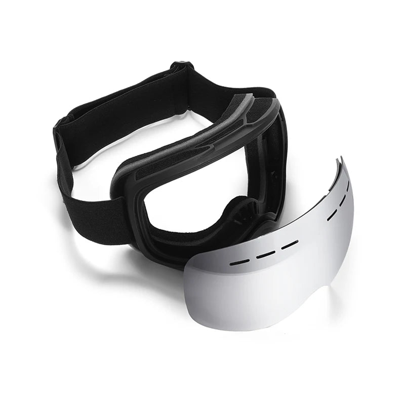 Gafas de esquí para hombre y mujer, con doble capa, tratamiento antiniebla, protección UV400, lentes grandes, ideales para snowboard, actividades de esquí en invierno y protección contra la nieve. Gafas profesionales para