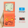 Consolas de juegos retro portátiles, máquinas de juego de mano tipo Tetris, juegos de bolsillo nostálgicos con pantalla grande, juguetes de rompecabezas