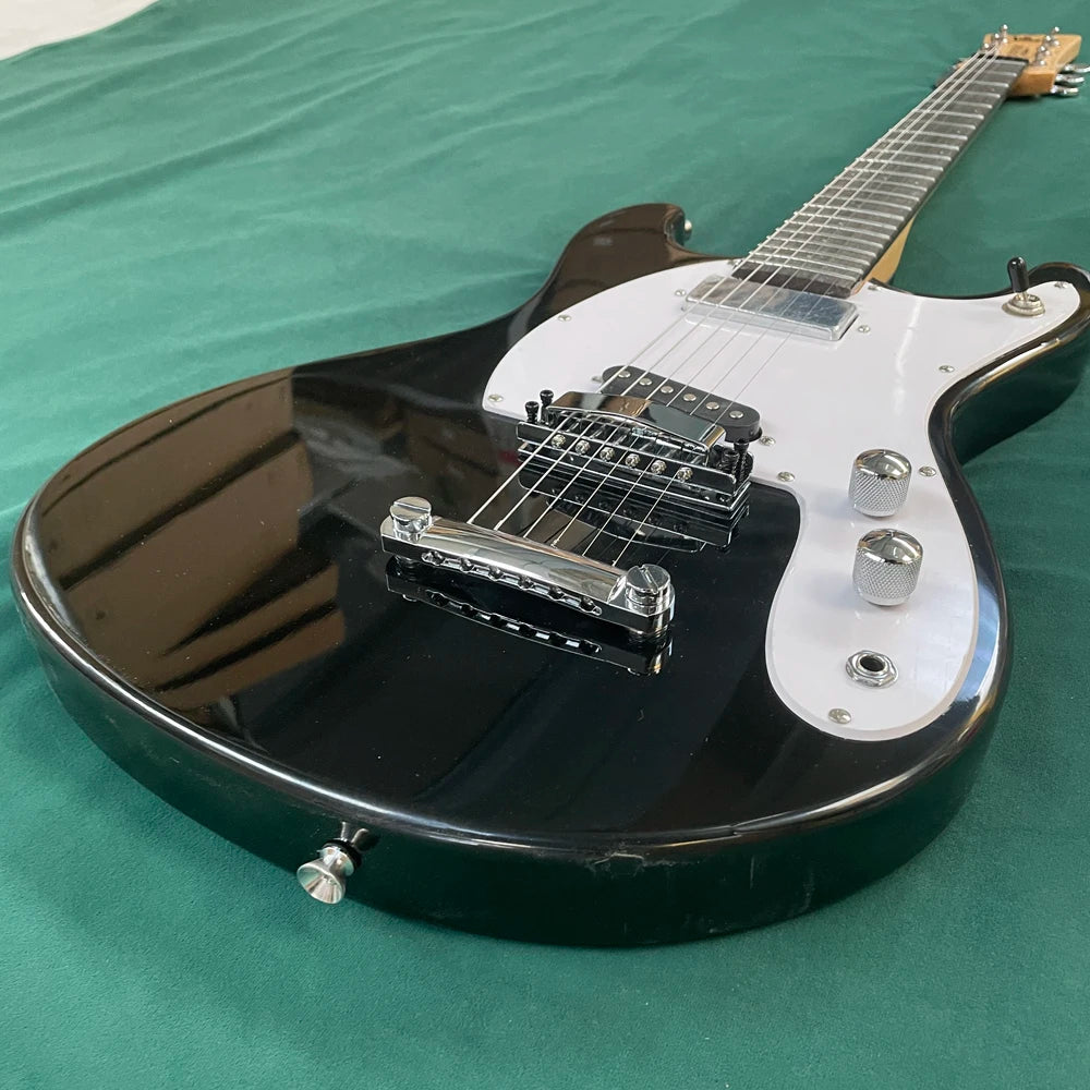 Guitarra eléctrica de 6 cuerdas, con headstock de arce y pastillas de doble bobina, sonido potente, guitarra eléctrica de 22 trastes
