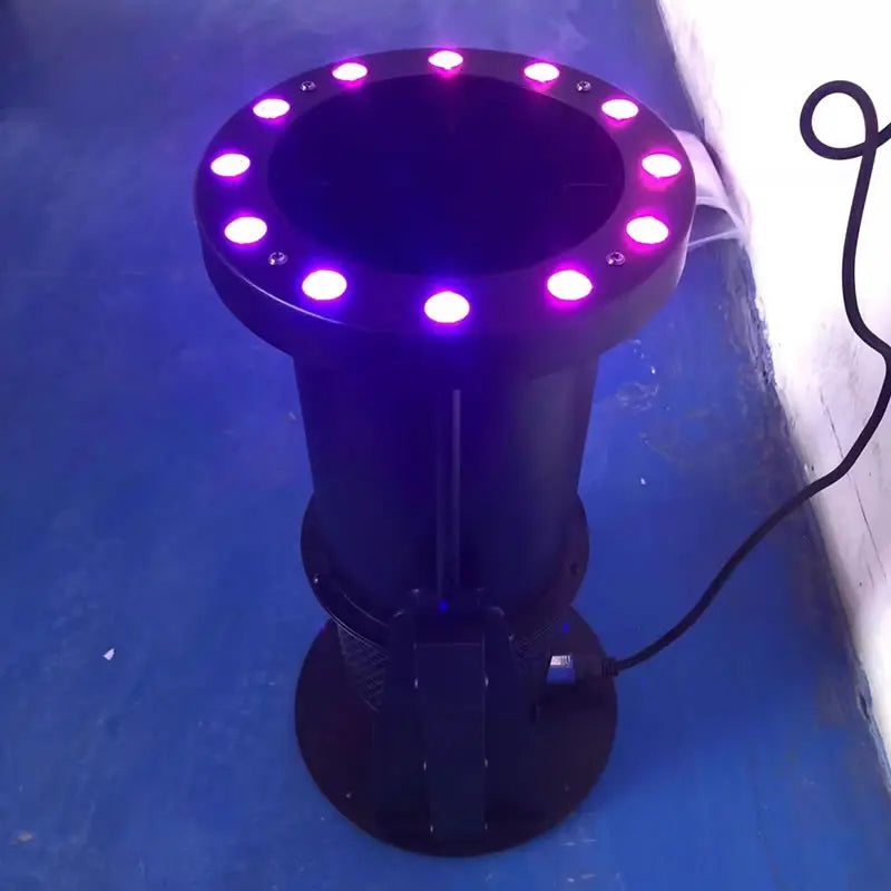 Máquina de confeti LED de 1500W, a todo Color, RGB, 3 en 1, DMX, efectos especiales para escenario, cañón de confeti, DJ, discoteca, fiesta de boda, pulverizador de confeti