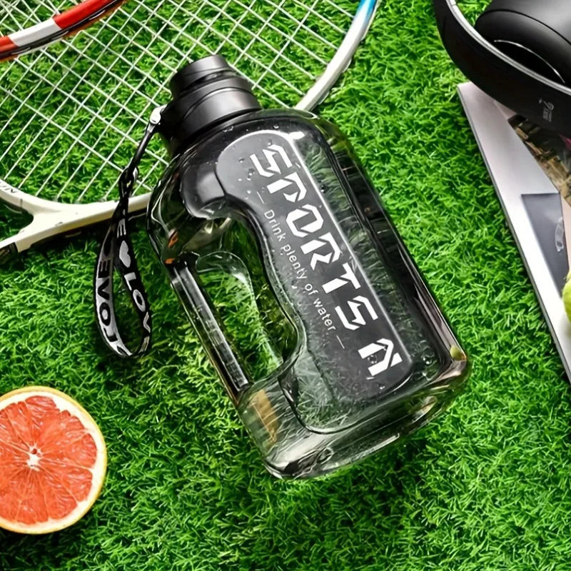 Botella de agua de gran capacidad de 2 litros, hervidor de agua deportivo para gimnasio, para acampar, viajar, botellas para beber sin BPA