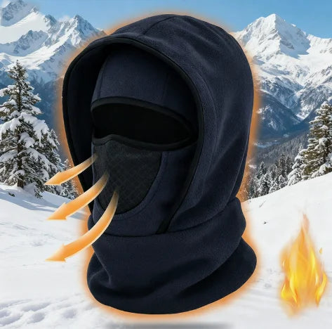 Pasamontaña impermeable de forro polar, gorro térmico para ciclismo, esquí, cuello con capucha para la temporada de frío, protector facial para el cuello.