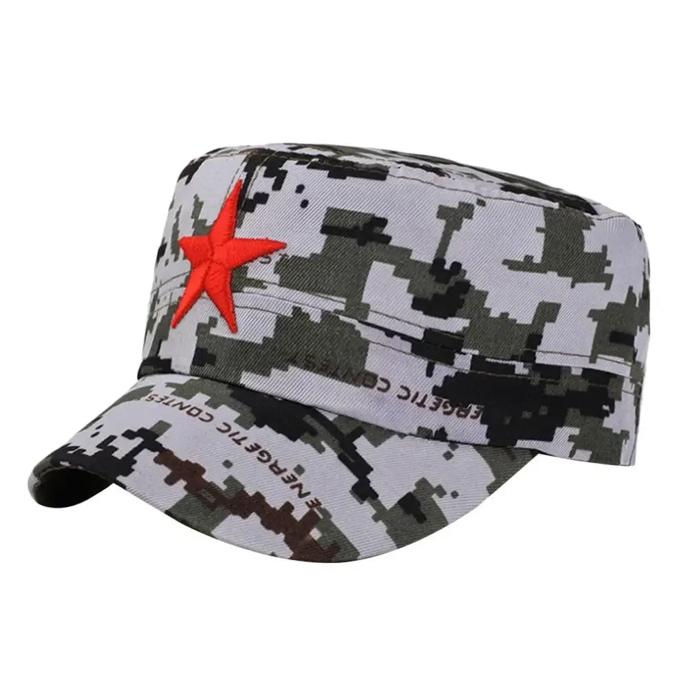 Gorra de algodón unisex para hombre, primavera, verano, playa, al aire libre, calle, estilo urbano, sombrero de sol con estrella roja, dropshipping
