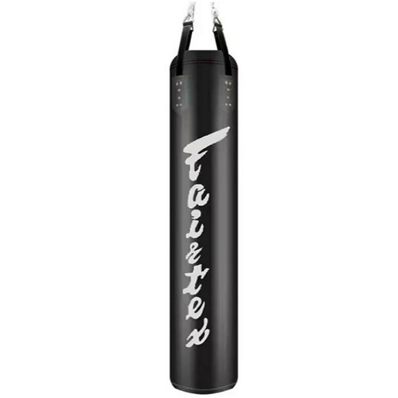 Bolsa de arena pesada de cuero PU de 180cm para boxeo MMA Thai Taekwondo entrenamiento bolsa de boxeo vacía con logotipo Fairtex para gimnasio Kickboxing