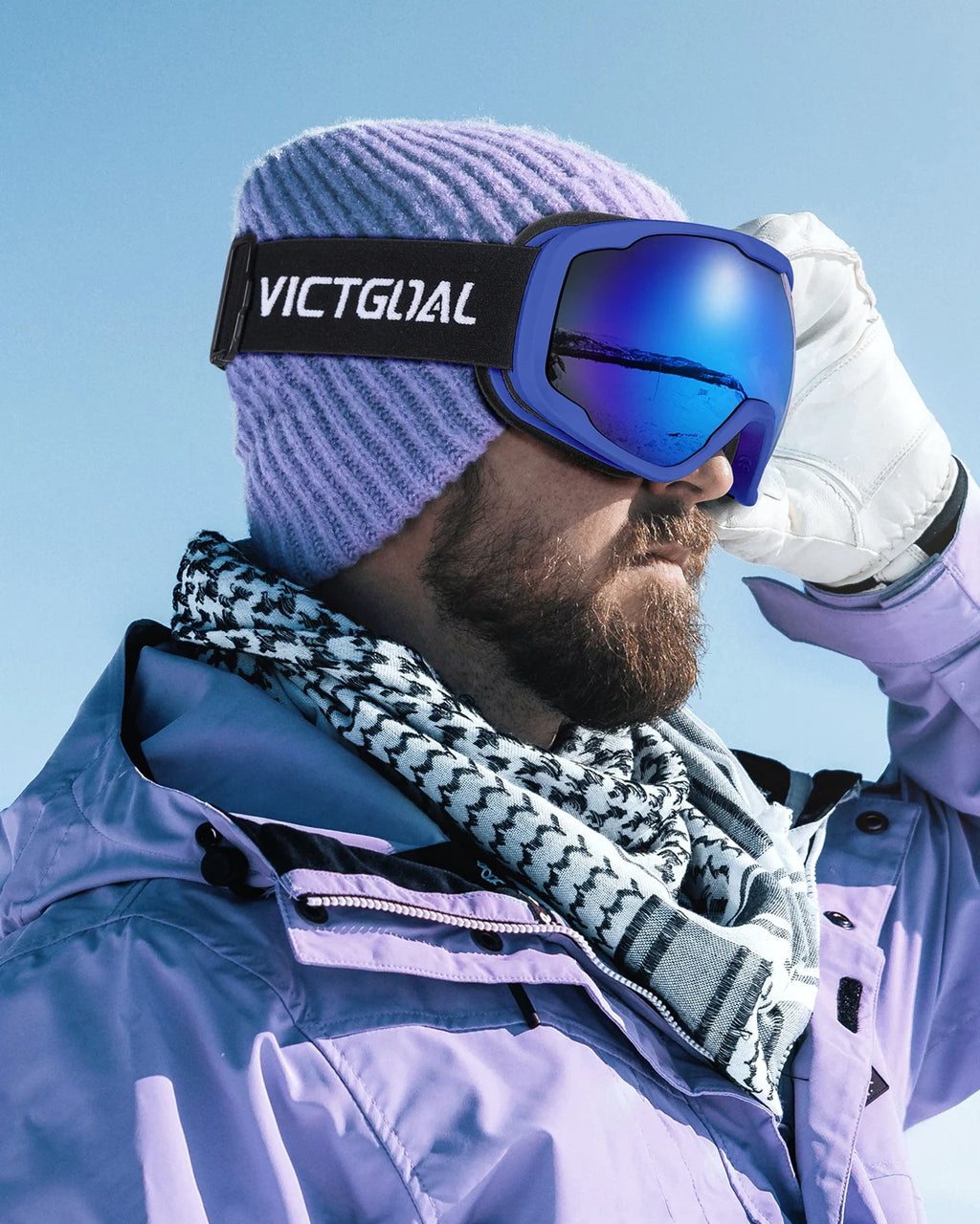 Gafas de esquí VICTGOAL con lentes de protección UV, antivaho, para deportes de invierno, gafas para hombres y mujeres, accesorios para snowboard, skateboard y motocicleta.
