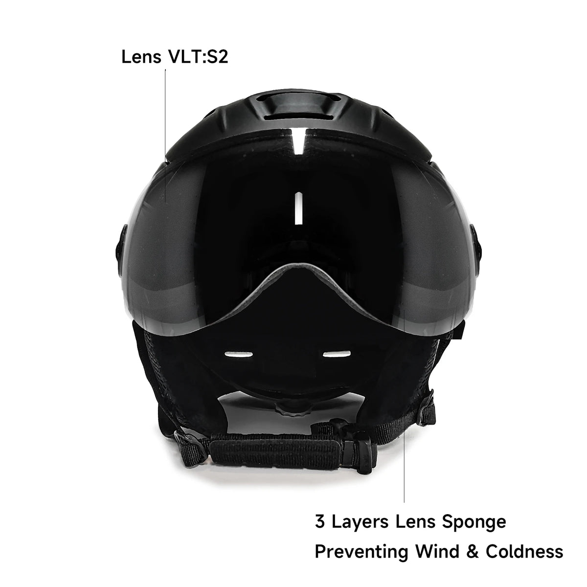 Visera 2 en 1, casco de esquí y Snowboard, máscara de nieve desmontable, antiniebla, Anti-uv, gafas integradas, escudo de bajo peso para adultos, hombres y mujeres