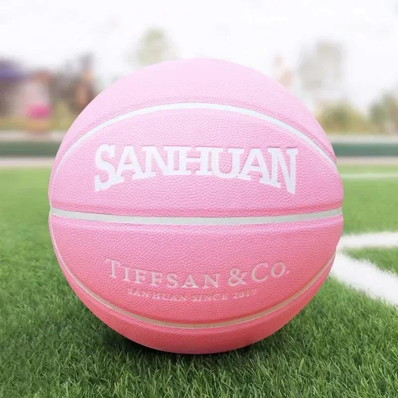 Baloncesto Sanhuan Original, tamaño 7, pelota de baloncesto estándar de goma de alta calidad, entrenamiento interior y exterior, regalo de cumpleaños deportivo