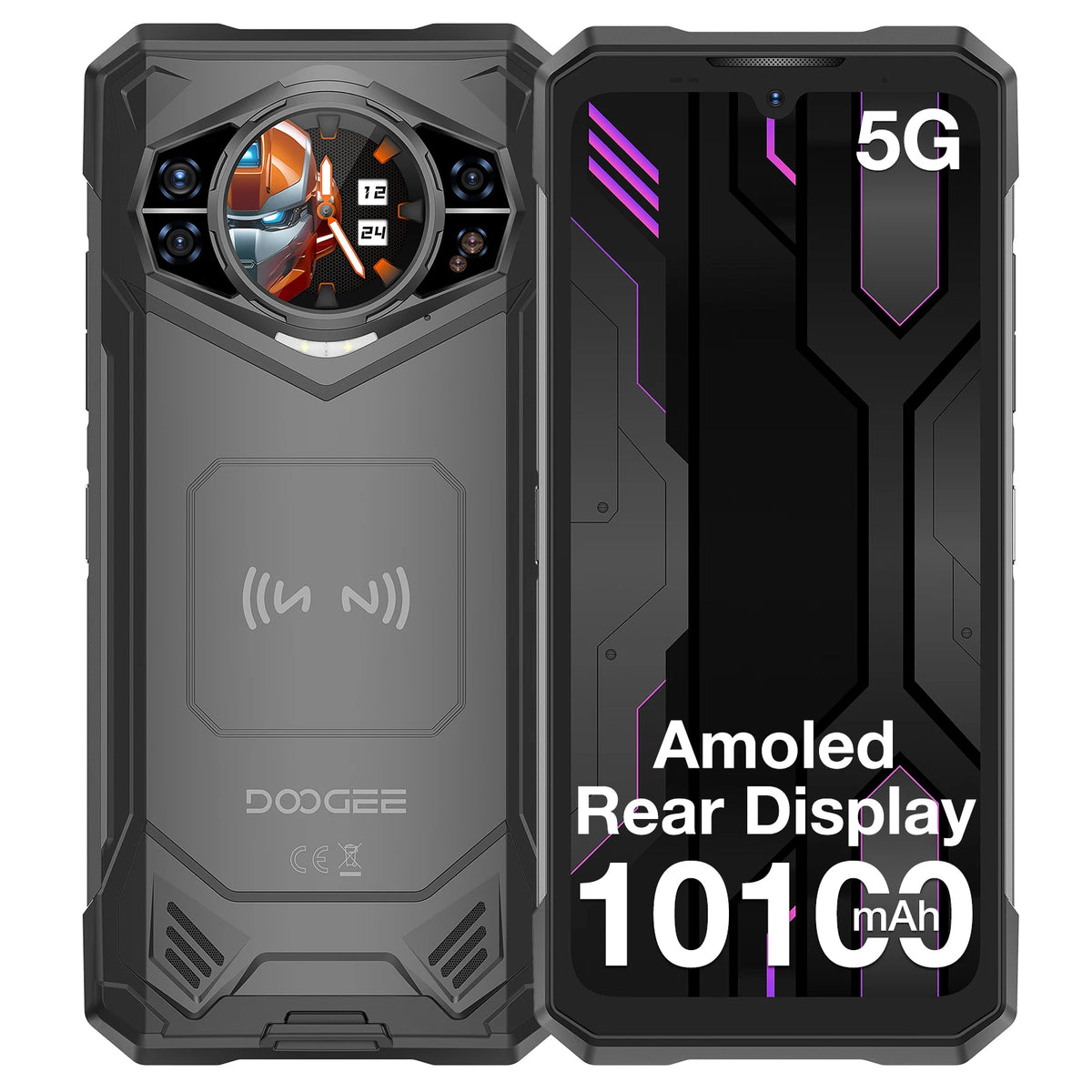 Smartphone robusto DOOGEE S200 5G 32GB 512GB pantalla IPS FHD 120Hz batería mAh dimensiones teléfonos