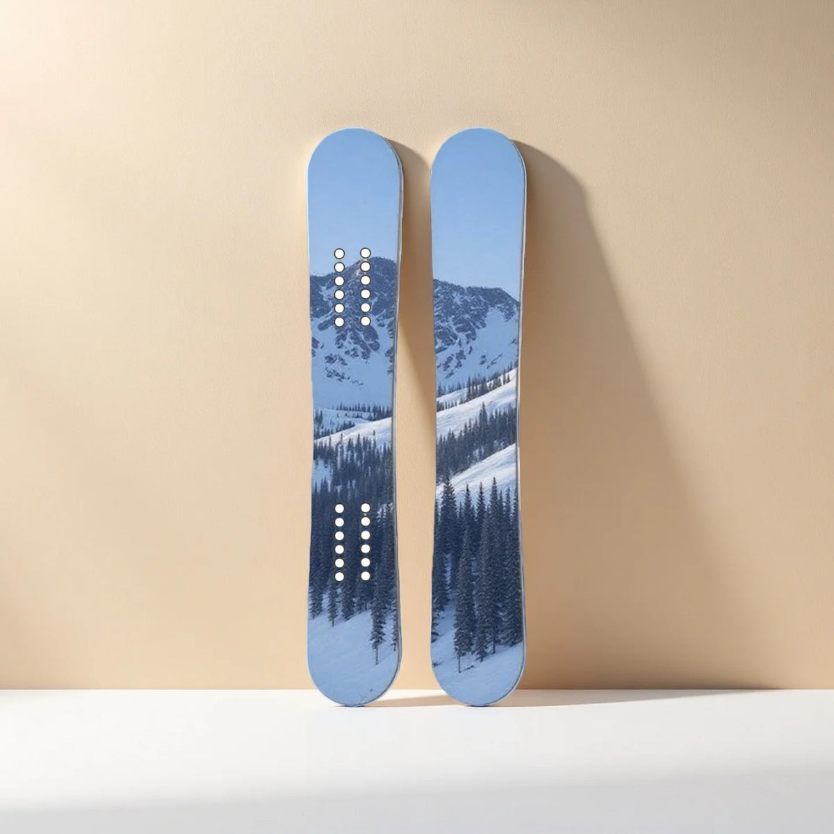 Tabla de Snowboard Freestyle para Todo Tipo de Montaña, Construcción de Fibra de Vidrio ABS, Esquís de Álamo, Servicios OEM y ODM, Fabricante de Esquís