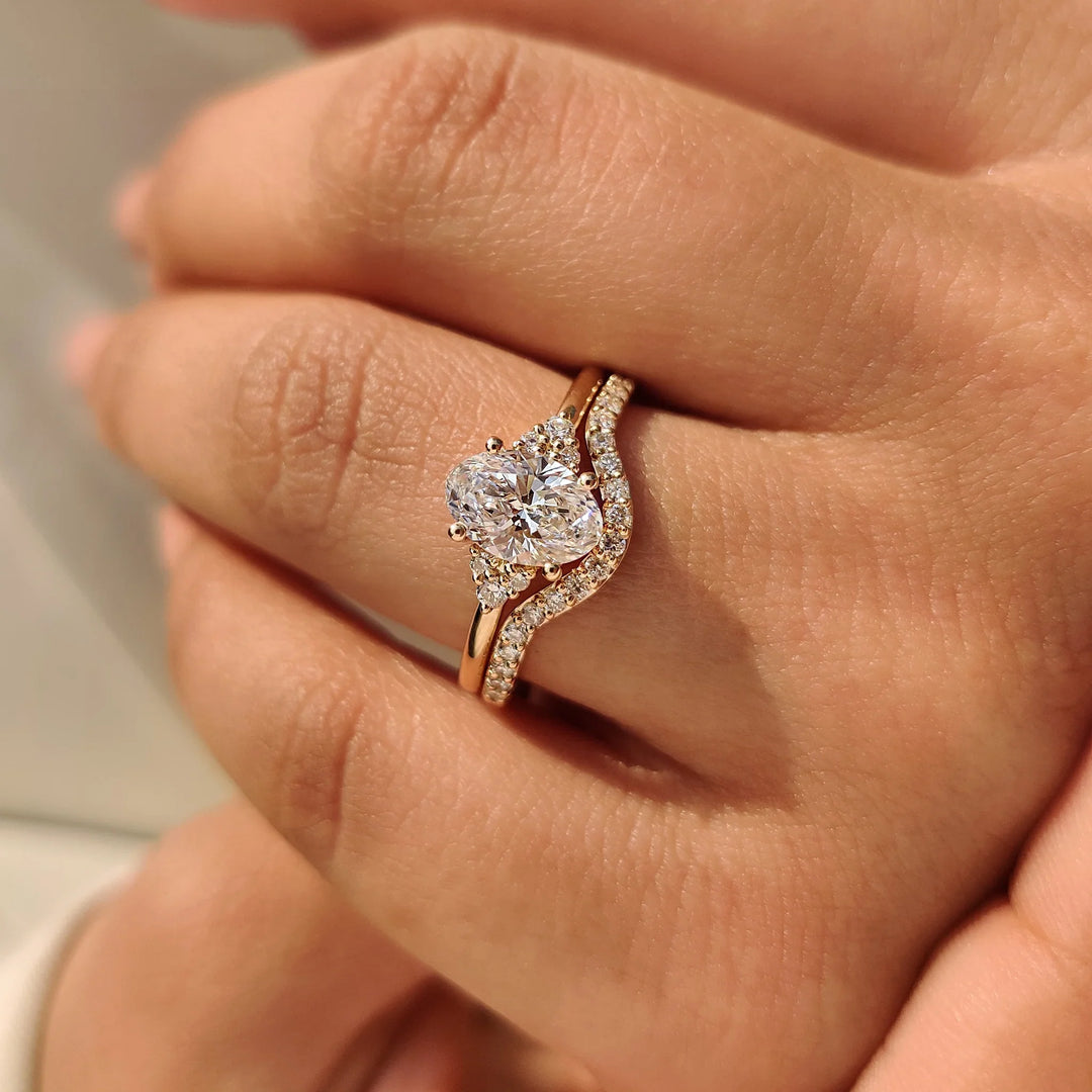 Anillo de Compromiso de Oro Amarillo Sólido de 18K con Diamante Cultivado en Laboratorio de Corte Ovalado de 2.0ct, E VS1 CVD, Certificado IGI, Joyería de Anillo de Boda para Mujer