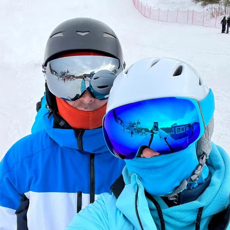 PHMAX-Gafas de esquí UV400 para hombre y mujer, lentes magnéticas antivaho para deportes al aire libre, montaña, Snowboard, gafas de nieve grandes con máscara