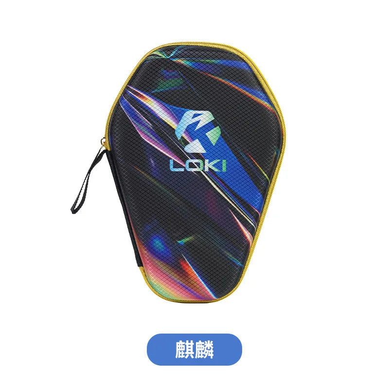 Estuche rígido para raqueta de ping-pong con diseño de dragón, bolsa de transporte portátil y protectora para raqueta de tenis de mesa.