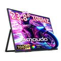 Monitor Portátil Amoudo de 23,8 Pulgadas, 1920*1080P, 100Hz, Compatible con VESA, Monitor Portátil de Pantalla Ancha, Segundo Monitor