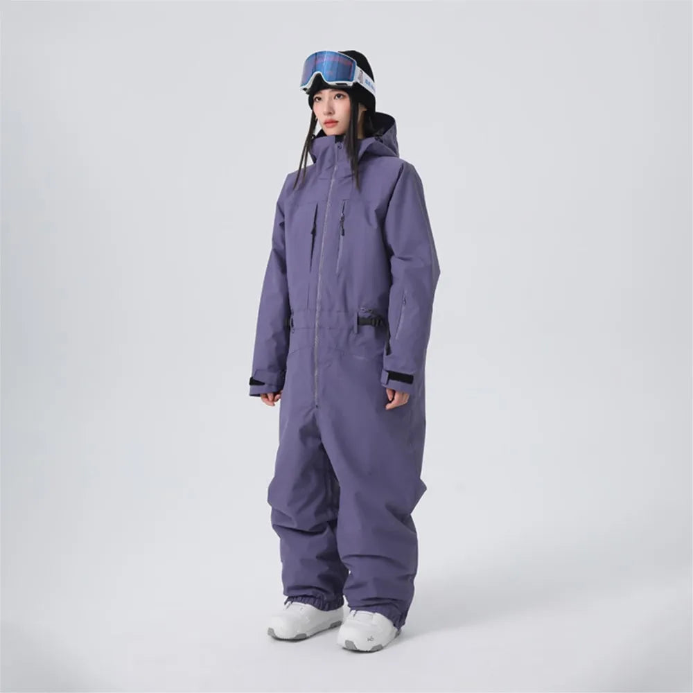 Mono de Esquí de una Pieza para Mujer, de Algodón, a Prueba de Frío, Anorak para Hombre, 3L, Cortavientos e Impermeable, комбинезон женский зимний
